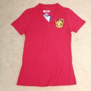 Harry Potter Griffindor Red Polo Shirt